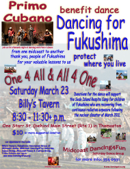 Fukushima Benefit Dance Poster